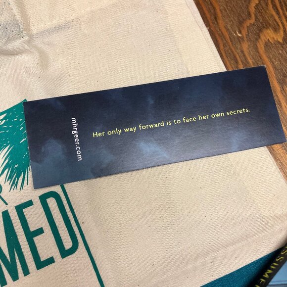 Assumed by MHR Geer signed PB book bookmark tote bag drink cozy - Picture 7 of 9